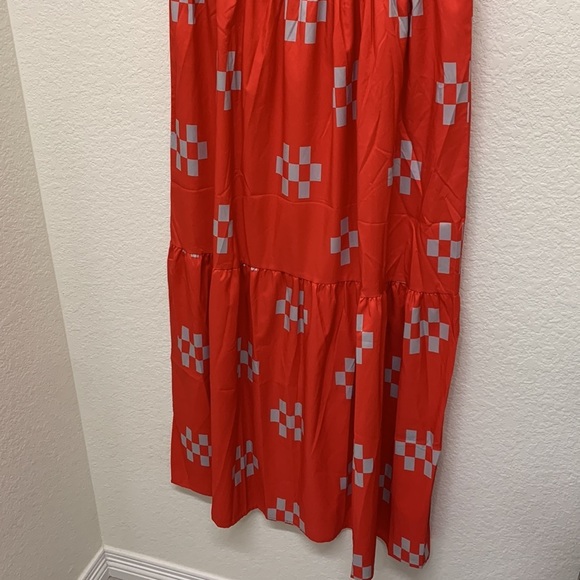 Misslook Red and Grey Dress - Small - Picture 4 of 10